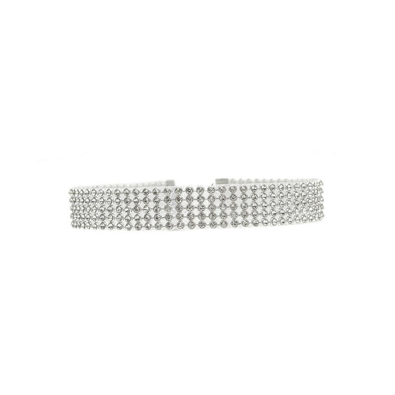 Full crystal rhinestone choker necklace