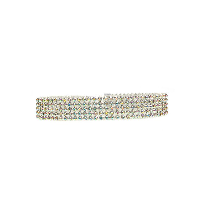 Full crystal rhinestone choker necklace