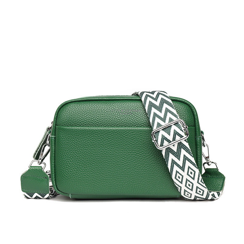 Fashion shoulder crossbody bag with rhombus embroidery