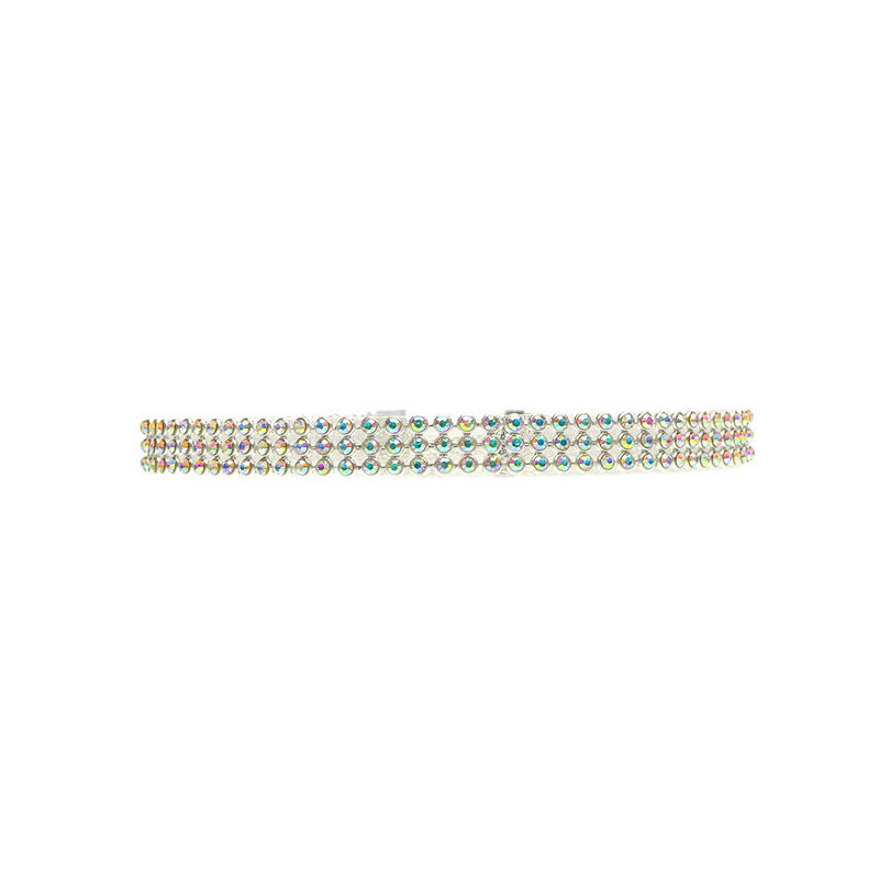 Full crystal rhinestone choker necklace