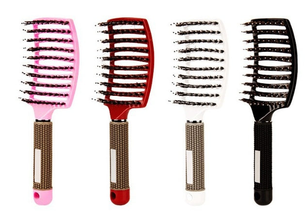 Women’s Detangling Hair Brush with Nylon Bristles & Scalp Massage
